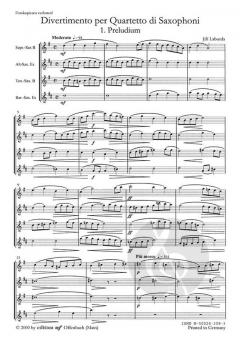 Divertimento per Quartetto di Saxophoni von Jiri Laburda 