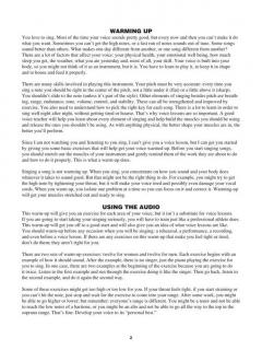 The Pop Singer's Warm-Up Kit von Mark Phillips 