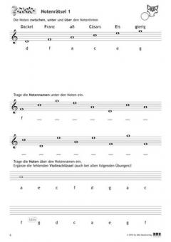 Notenrätsel für schlaue Notenfüchse Band 1 von Thomas Moshammer im Alle Noten Shop kaufen