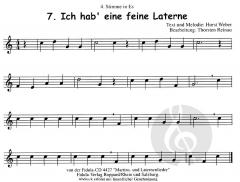 12 Laternenlieder - 4. Stimme in Eb 