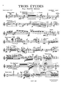 Trois Etudes von Gilbert Amy 