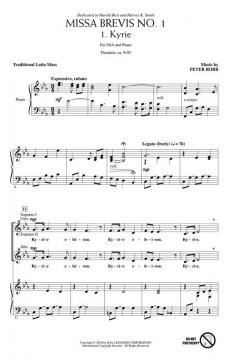 Missa Brevis No. 1 von Peter Robb (Download) 