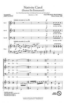Nativity Carol (Enatus est Emmanuel) von Michael Praetorius (Download) 