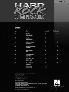 Guitar Play-Along Vol. 3: Hard Rock 