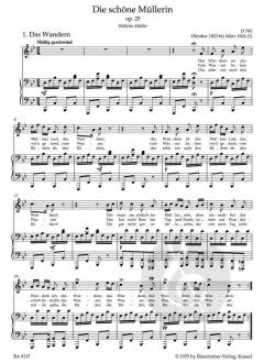 Die schöne Müllerin op. 25 von Franz Schubert 