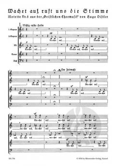 Wachet auf, ruft uns die Stimme op. 12/6 von Hugo Distler (Download) 