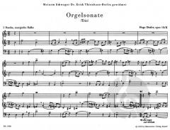 Orgelsonate (Trio) op. 18/2 von Hugo Distler (Download) 