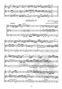 6 Triosonaten Band 2 von Johann Sebastian Bach für Holzbläser Trio im Alle Noten Shop kaufen