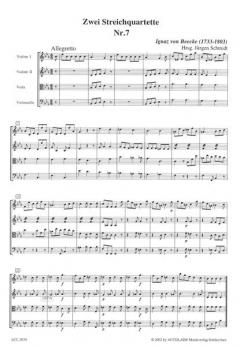 2 Quartette von Ignaz von Beecke 