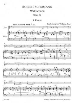 Waldszenen Op. 82 von Robert Schumann 