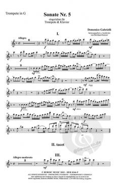 Sonate 5 C-Dur von Domenico Gabrielli 
