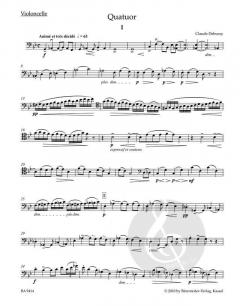 Streichquartett op. 10 von Claude Debussy im Alle Noten Shop kaufen (Stimmensatz)