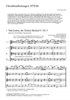 Choralbearbeitungen 1979/86 & Choralbearbeitungen 1987 (Helmut Bornefeld) 