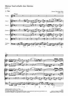 Meine Seel erhebt den Herren von Johann Sebastian Bach 