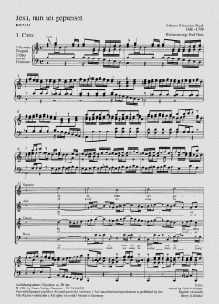 Jesu, nun sei gepreiset von Johann Sebastian Bach 