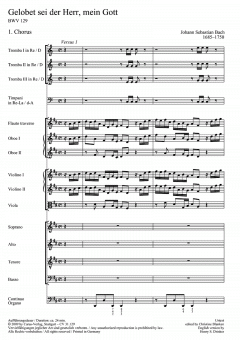 Gelobet sei der Herr, mein Gott von Johann Sebastian Bach 