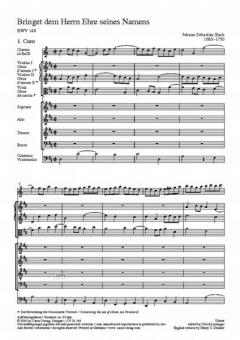 Bringet dem Herrn Ehre seines Namens von Johann Sebastian Bach (Download) 