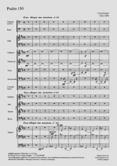Psalm 150 von Cesar Franck 