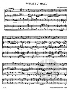 12 methodische Sonaten Heft 1 von Georg Philipp Telemann für Violine oder Flöte und Basso continuo im Alle Noten Shop kaufen