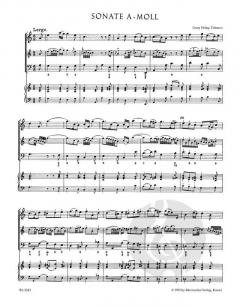 12 methodische Sonaten Heft 3 von Georg Philipp Telemann für Violine oder Flöte und Basso continuo im Alle Noten Shop kaufen