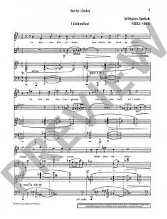 Sechs Lieder op. 176 (Wilhelm Rettich) 