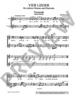 Vier Lieder op. 12 (Hanno Haag) 