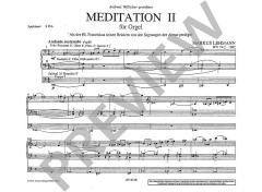 Meditation II WV 74 Nr.2 für Orgel von Markus Lehmann im Alle Noten Shop kaufen