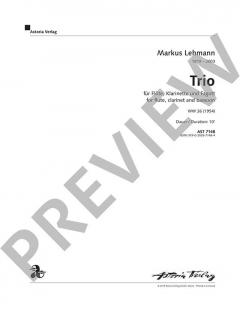 Trio WV 26 für Flöte, Klarinette und Fagott von Markus Lehmann für Holzbläser Trio im Alle Noten Shop kaufen