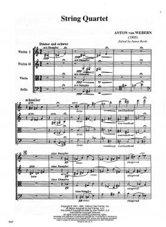 Streichquartett von Anton Webern im Alle Noten Shop kaufen