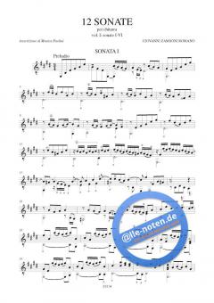 12 Sonaten Band 1 von Giovanni Zamboni 