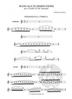 Manuale di Diminuzione From Works By A. Corelli And G. Ph. Telemann 