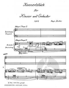 Konzertstück für Klavier und Orchester von Hugo Distler im Alle Noten Shop kaufen