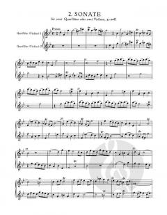 6 Sonaten im Kanon op. 5 Heft 1 von Georg Philipp Telemann für zwei Querflöten oder zwei Violinen TWV 40: 118-120 im Alle Noten Shop kaufen
