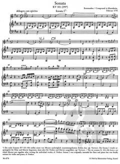 Sonaten für Violine und Klavier von Wolfgang Amadeus Mozart im Alle Noten Shop kaufen