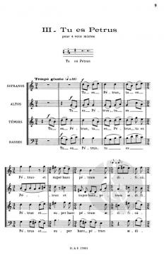 Quatre Motets sur des Themes Gregoriens op. 10 (Completes) (Maurice Durufle) 