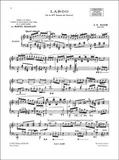 Largo (Sonate Nr. 5) von Johann Sebastian Bach 