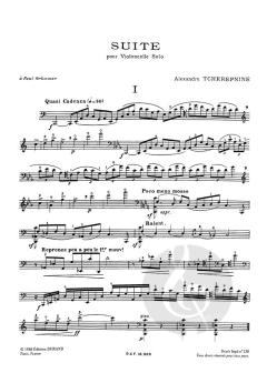 Suite Violoncelle Seul von Alexander Tcherepnin im Alle Noten Shop kaufen