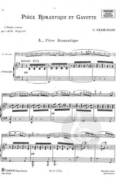 Piece Romantique et Gavotte op. 9 von Cecile Chaminade 