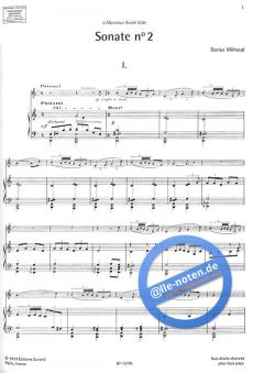 Sonates Francaises pour Violon et Piano Vol. 2 von Darius Milhaud 