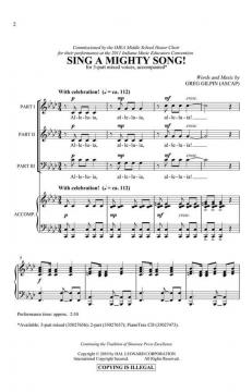 Sing A Mighty Song! von Greg Gilpin (Download) 
