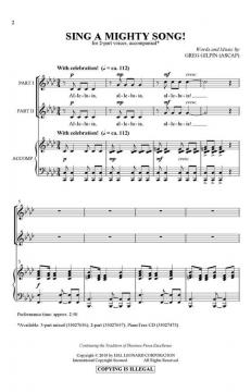 Sing A Mighty Song! (Greg Gilpin) 