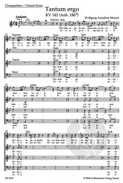 Tantum ergo KV 142 (Anh. 186d) (W.A. Mozart) 