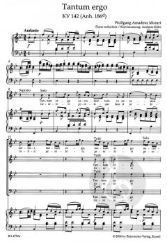 Tantum ergo KV 142 (Anh. 186d) (W.A. Mozart) 