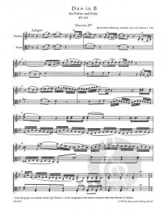 Duos für Violine und Viola von Wolfgang Amadeus Mozart 