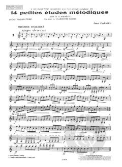 14 Petites etudes melodiques von Jean Calmel 