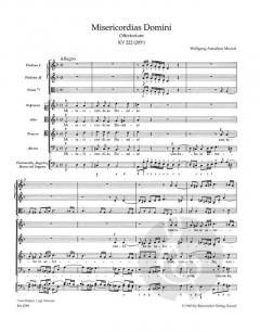 Misericordias domini KV 222 (205a) von Wolfgang Amadeus Mozart (Download) 