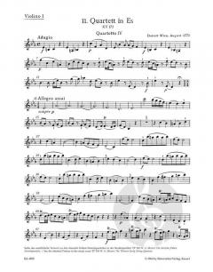 13 frühe Streichquartette Heft 4 von Wolfgang Amadeus Mozart (Download) 