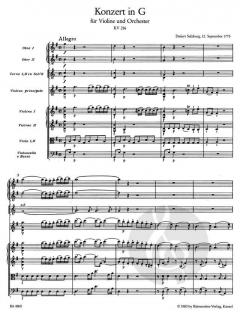 Konzert Nr. 3 G-Dur KV 216 von Wolfgang Amadeus Mozart (Download) 