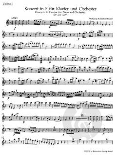 Konzert Nr. 11 F-Dur KV 413 von Wolfgang Amadeus Mozart (Download) 