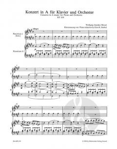 Klavierkonzert Nr.12 A-Dur KV 414 von Wolfgang Amadeus Mozart im Alle Noten Shop kaufen